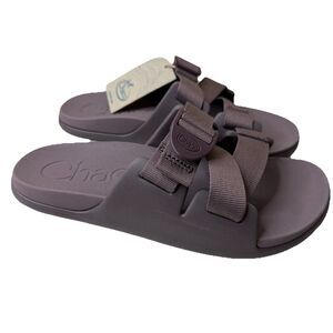Chaco Womens 8 Chillios Slide Sandals Purple Sparrow Adjustable Outdoor Comfort